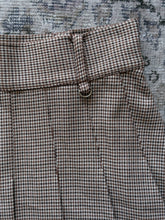 Houndstooth Pleated Skirt