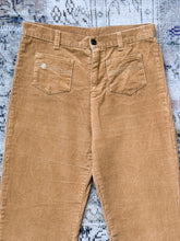 1990s Hang Ten Tan Corduroy Flared Pants