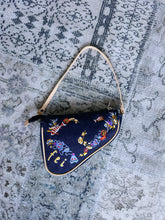 y2k 2000s Denim Embroidered Mini Handbag