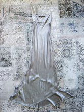 Network 90s Silver Satin Dress