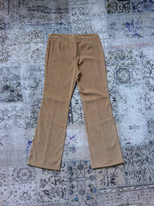 Jemny y2k Tan Zip Flare Pants