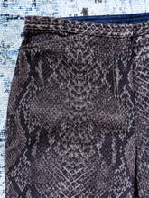 1990s Anthea Crawford Brown Snakeskin Pants