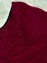 90s Wine Red Slinky V Neck Tank