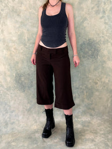 y2k Chocolate Capri Pants