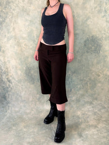 y2k Chocolate Capri Pants