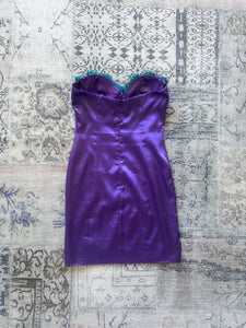 Fever y2k Purple Bustier Dress