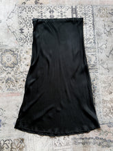 Silk Laundry Black Midi Skirt