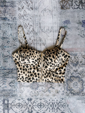 Guess Leopard Print Bustier