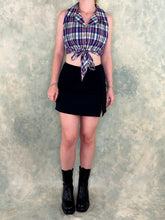 Casuals 90s Plaid Tie Crop Top