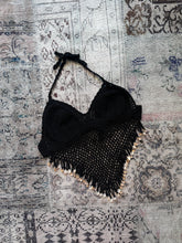 Black Crochet Shell Bralette