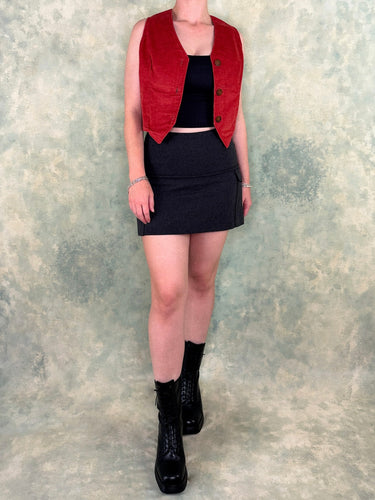Selvy Corduroy Patchwork Vest