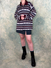 1970s Male Train Fair Isle Polo Pullover Sweater