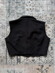 Ice 90s Black Cropped Vest