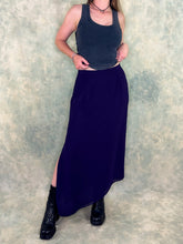 90s Purple Mesh Maxi Skirt