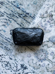 Embossed Leather Coin Purse