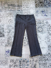 y2k 2000s Wish Grey Pinstripe Low Rise Pants