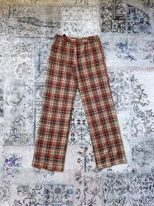 Guess 90s Linen Plaid Pants