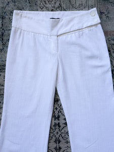 Cherrie y2k White Flared Pants