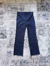 Bebe 90s Blue Metallic Pants