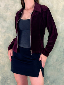 Jay Jays 90s Plum Velvet Jacket