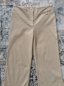 1990s Events Cream Low Rise Flared Pants