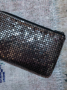 No 7 y2k Silver Mesh Pouch