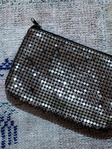 No 7 y2k Silver Mesh Pouch