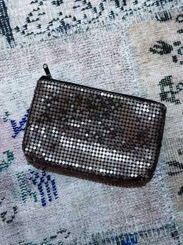 No 7 y2k Silver Mesh Pouch