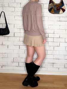 Dimin Pointelle Knit Cardigan