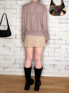 Dimin Pointelle Knit Cardigan