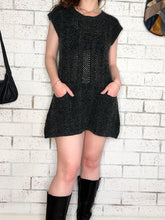 y2k Charcoal Knit Dress
